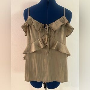 Universal Thread Beige Off-Shoulder Dress